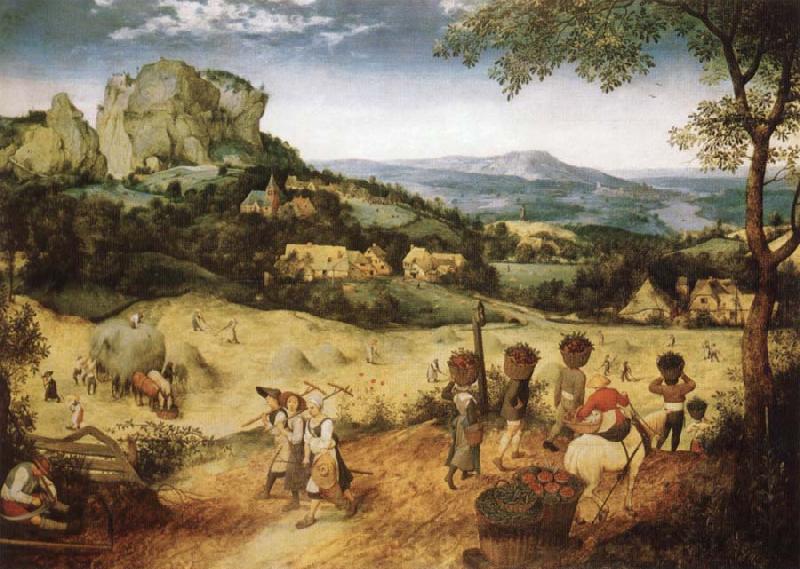 BRUEGEL, Pieter the Elder Haymaking oil painting image